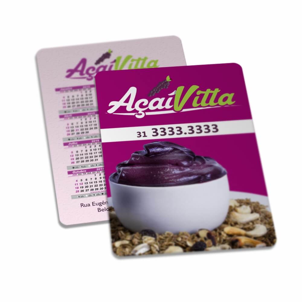 CALENDÁRIOS E FOLHINHAS 2025 CALENDÁRIO DE BOLSO COUCHÊ 300G VERNIZ UV TOTAL FRENTE - 4X4 - 500unid - 11012C