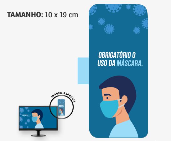 ACESSÓRIOS PARA COMPUTADORES DISPLAY PARA MONITOR PVC 0,50 PREMIUM BRANCO 4 CANTOS - 4X0 - 16unid - DPL02M16C