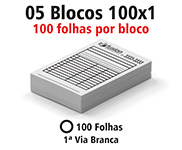 BLOCOS, COMANDAS, RECEITUÁRIOS E TALÕES BLOCOS E TALÕES 100 FOLHAS AP 90G 100X1 75X105MM