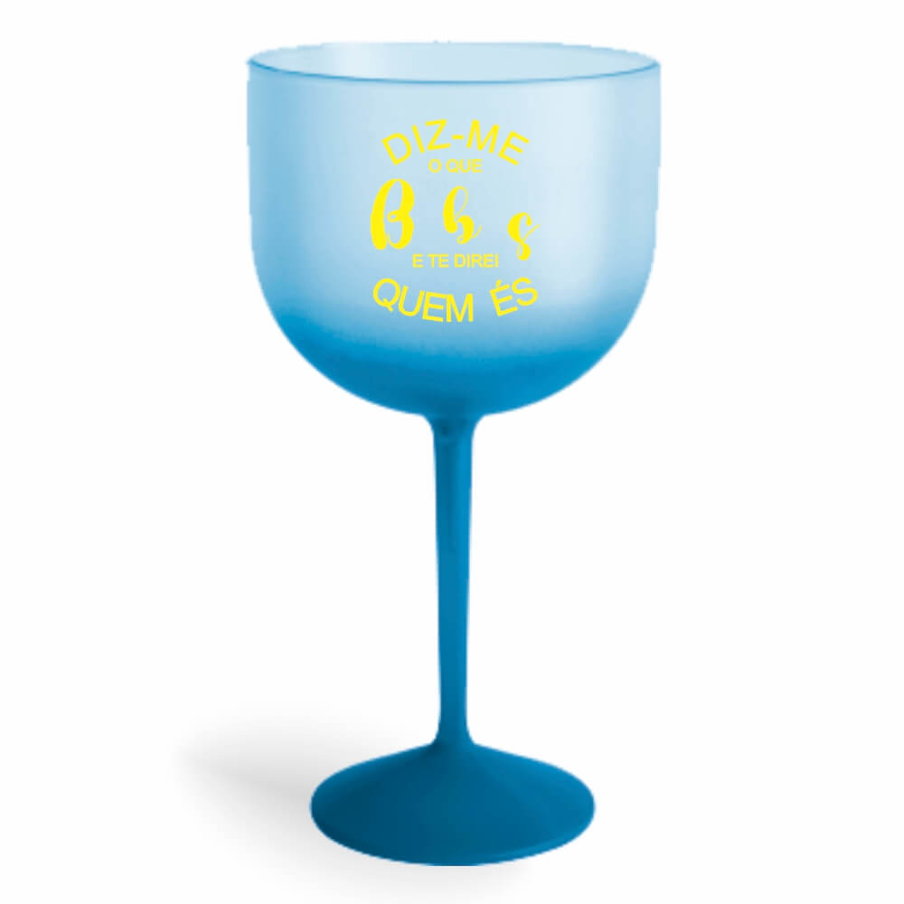 CANECA, COPOS E TAÇAS TAÇAS TAÇAS PLÁSTICAS TAÇA DE GIN 580ML IMPRESSÃO 1 COR DEGRADÊ AZUL