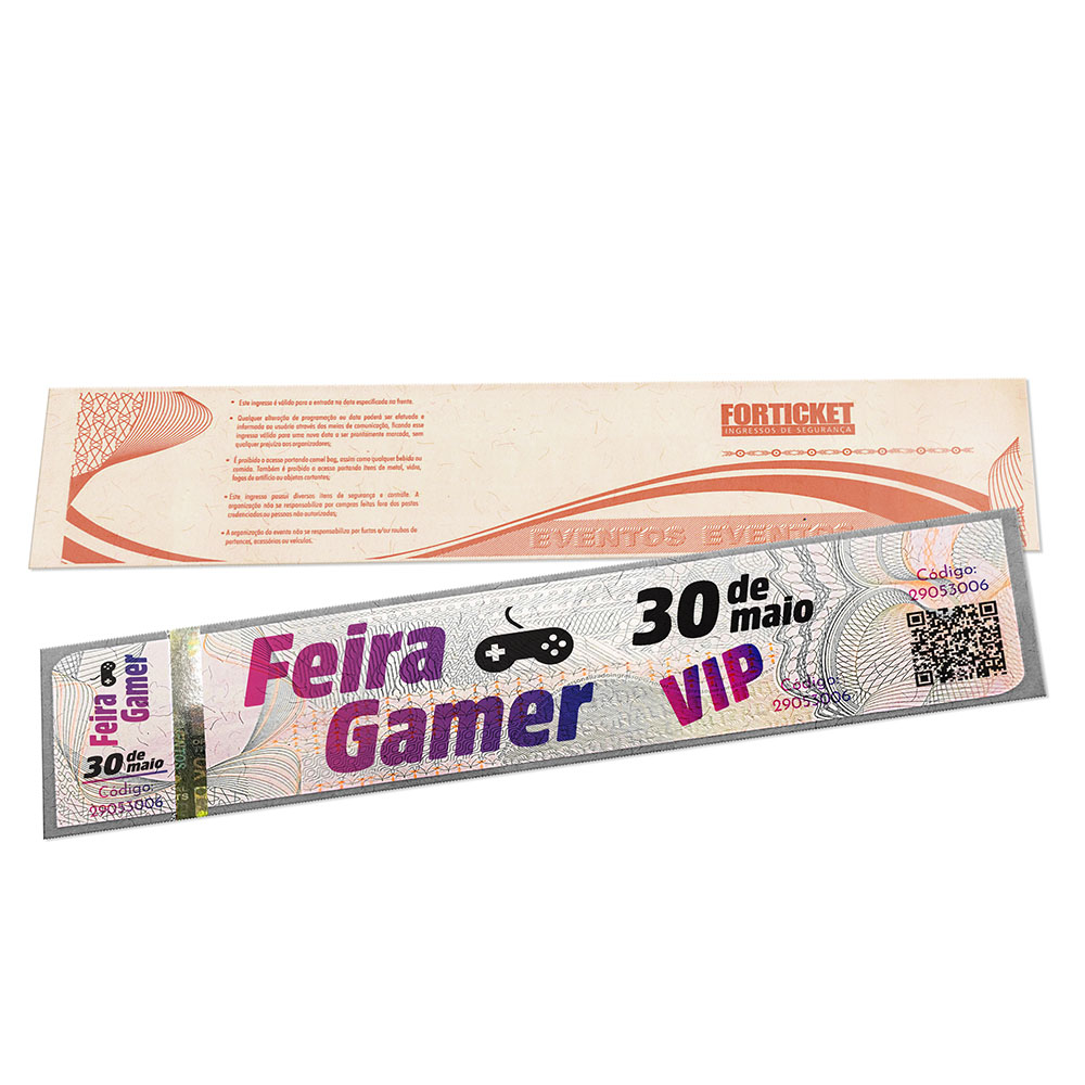 INGRESSOS DE SEGURANÇA 211X51MM CINZA