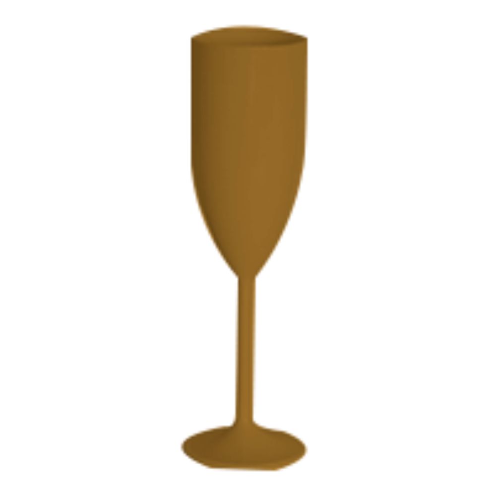OUTLET EXPRESSIVA SEM PERSONALIZAÇÃO CANECAS E COPOS CANECAS PLASTICAS TAÇA 180ML LEITOSA DOURADO