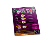 CARDÁPIOS CARDÁPIOS PERSONALIZADOS PLASTIFICADOS PLÁSTICO COMPACTO 0,05MM 150X210MM