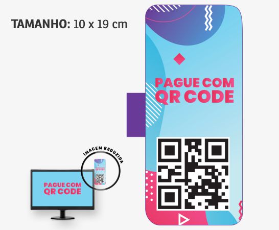 ACESSÓRIOS PARA COMPUTADORES DISPLAY PARA MONITOR PVC 0,50 PREMIUM BRANCO 4 CANTOS - 4X0 - 24unid - DPL02M24C