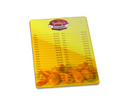 CARDÁPIOS CARDÁPIOS PERSONALIZADOS PLASTIFICADOS PLÁSTICO COMPACTO 0,05MM 150X210MM