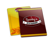 CARDÁPIOS CARDÁPIOS PERSONALIZADOS PLASTIFICADOS PLÁSTICO COMPACTO 0,05MM 150X210MM