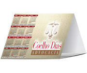 CALENDÁRIOS E FOLHINHAS 2025 CALENDÁRIO DE MESA BÁSICO COUCHÊ 250G SEM VERNIZ