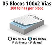 BLOCOS, COMANDAS, RECEITUÁRIOS E TALÕES BLOCOS E TALÕES 100 FOLHAS AUTOCOPIATIVO 56G 100X2 150X210MM