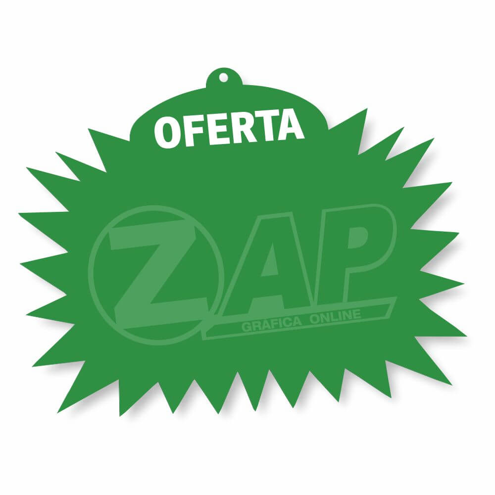 SPLASH GONDOLA PVC 0,50MM PREMIUM BRANCO ESTRELA 200X230MM - 4X0 - 50unid - PVC5S50CO