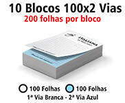 BLOCOS, COMANDAS, RECEITUÁRIOS E TALÕES BLOCOS E TALÕES 100 FOLHAS AUTOCOPIATIVO 56G 100X2 150X210MM