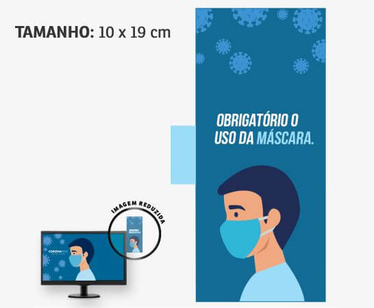 ACESSÓRIOS PARA COMPUTADORES DISPLAY PARA MONITOR PVC 0,50 PREMIUM BRANCO RETANGULAR - 4X0 - 16unid - DPL04M16C