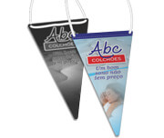 BANDEIROLAS COUCHÊ 250G PIRÂMIDE SEM VERNIZ 152X300MM