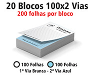 BLOCOS, COMANDAS, RECEITUÁRIOS E TALÕES BLOCOS E TALÕES 100 FOLHAS AUTOCOPIATIVO 56G 100X2 150X210MM