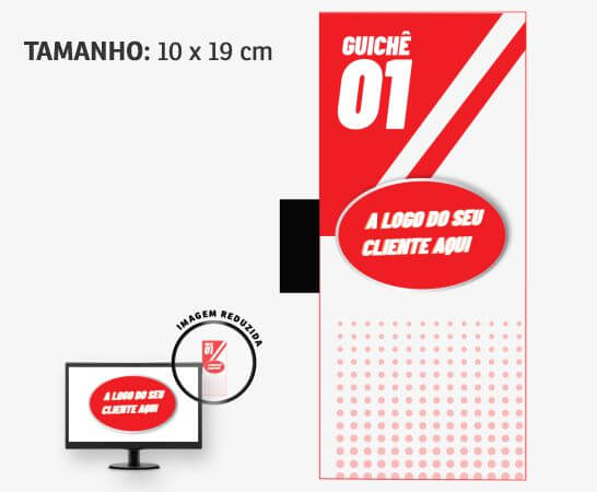 ACESSÓRIOS PARA COMPUTADORES DISPLAY PARA MONITOR PVC 0,50 PREMIUM BRANCO RETANGULAR - 4X0 - 8unid - DPL04M8C