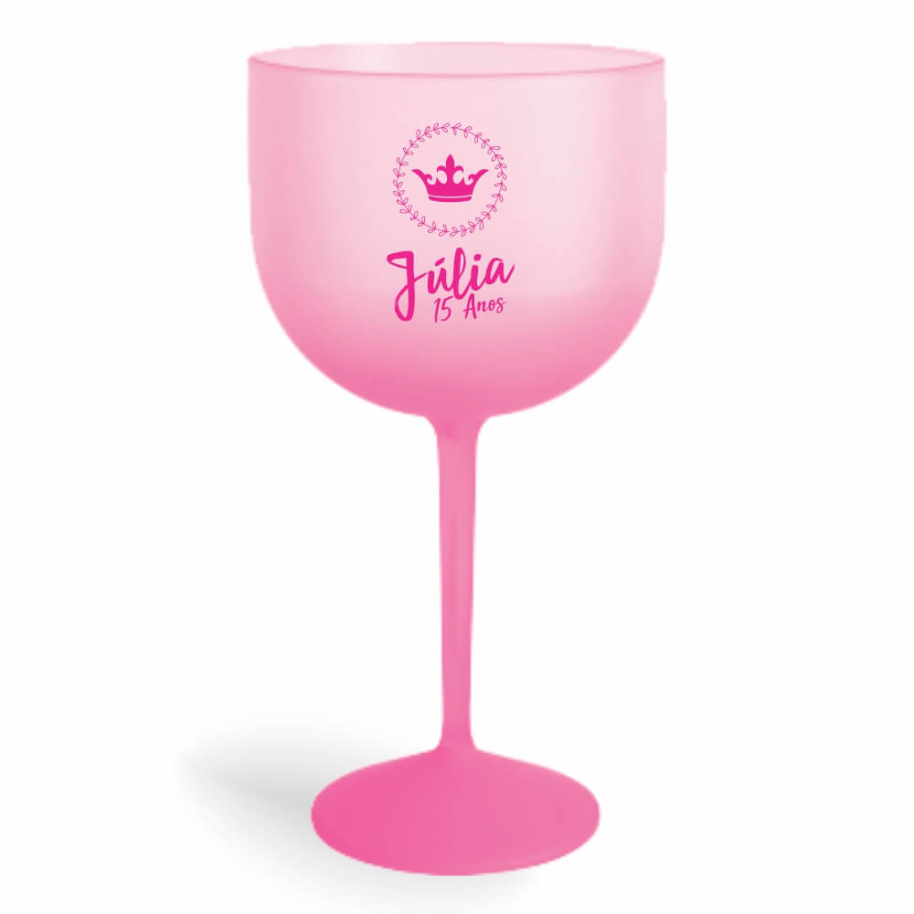 CANECA, COPOS E TAÇAS TAÇAS TAÇAS PLÁSTICAS TAÇA DE GIN 580ML IMPRESSÃO 1 COR DEGRADÊ ROSA