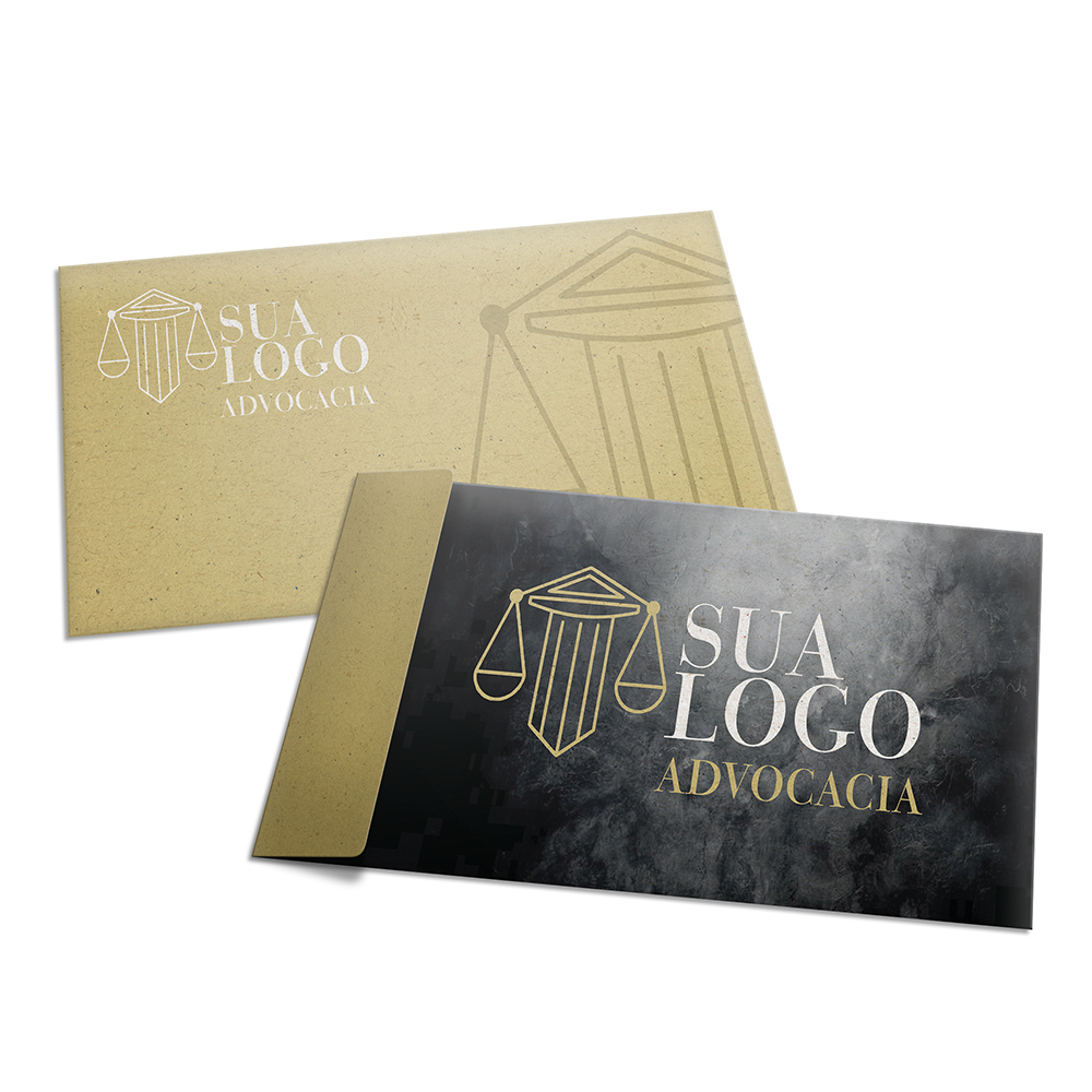 ENVELOPES ENVELOPES PERSONALIZADOS RECICLATO 90G ABA LATERAL 230X110MM - 4X0 - 50unid - ENVAL50C