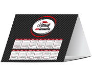 CALENDÁRIOS E FOLHINHAS 2025 CALENDÁRIO DE MESA BÁSICO COUCHÊ 300G SEM VERNIZ - 4X0 - 25unid - CBD25C