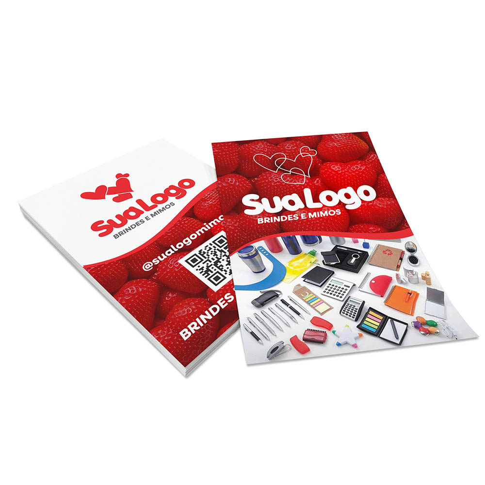 PANFLETOS, FLYERS E FOLHETOS COUCHÊ 150G SEM VERNIZ 100X150MM - 4X4 - 200unid - PD001G