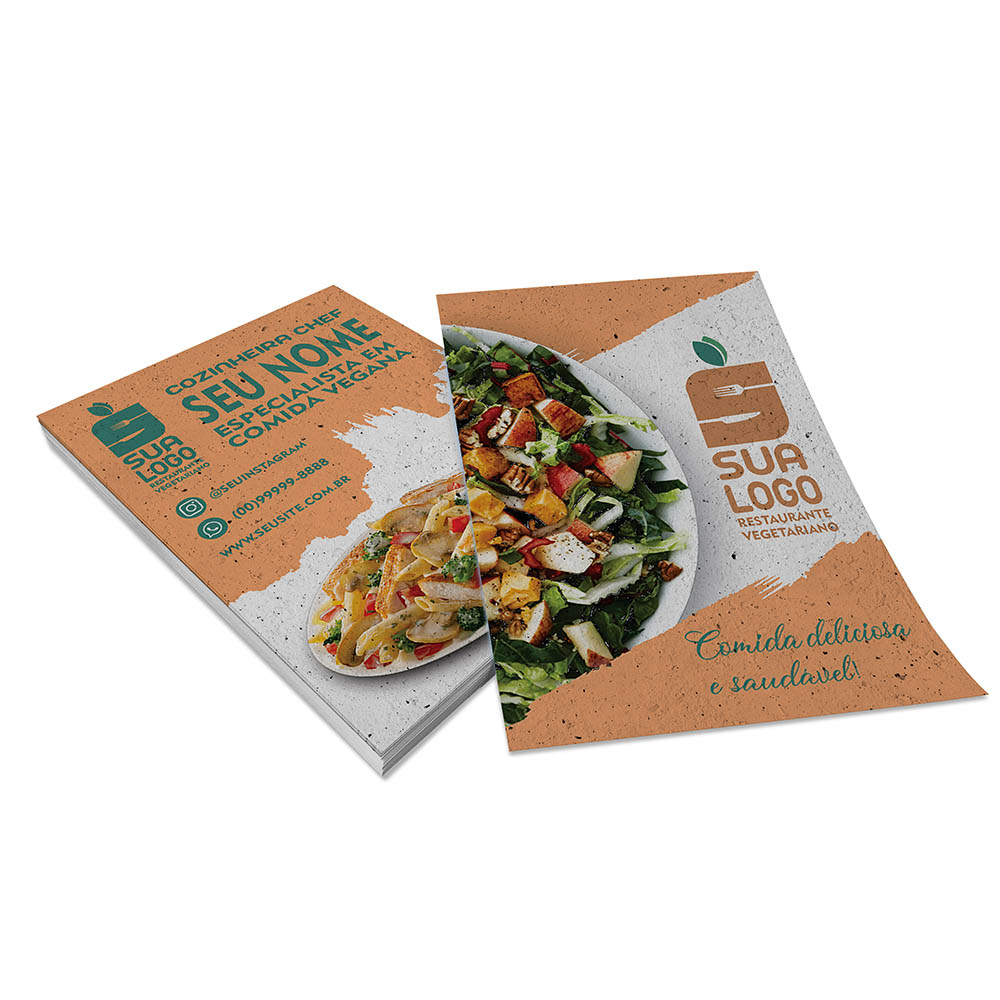 PANFLETOS, FLYERS E FOLHETOS RECICLATO 90G SEM VERNIZ 210X300MM
