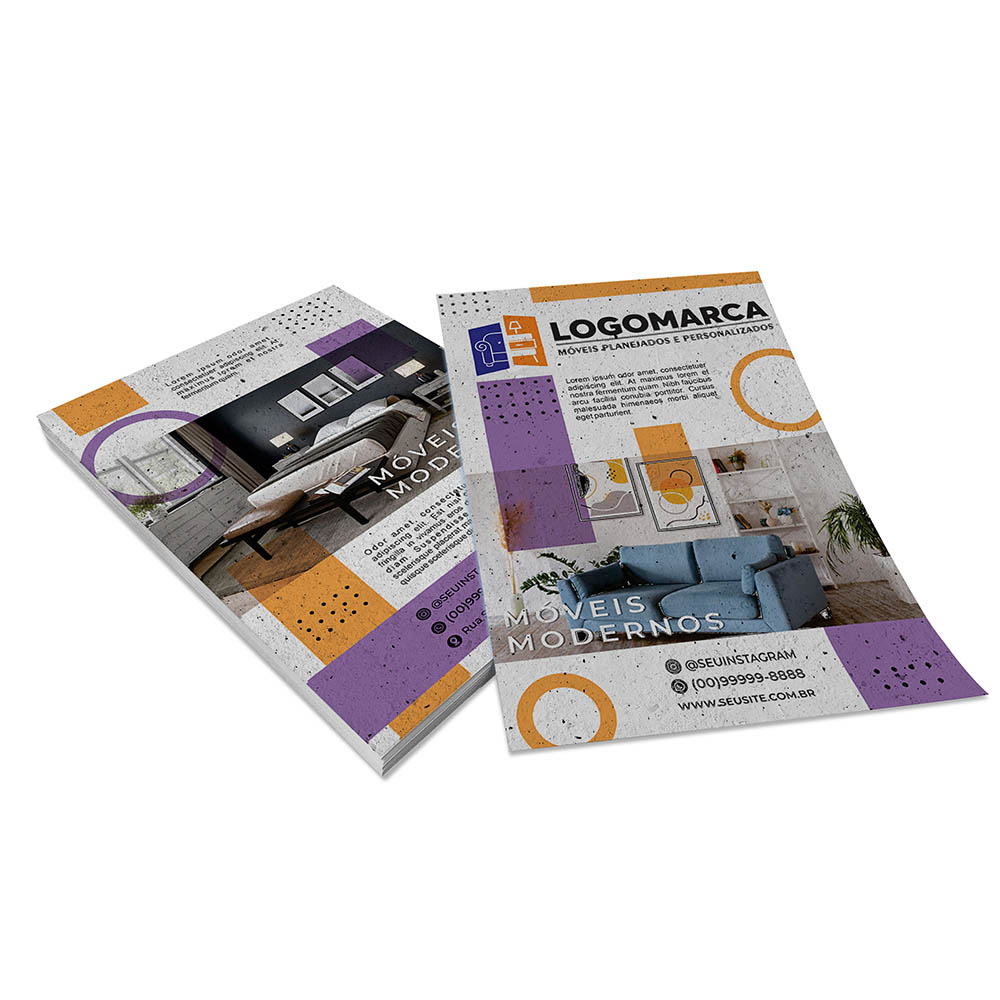 PANFLETOS, FLYERS E FOLHETOS RECICLATO 90G SEM VERNIZ 210X300MM