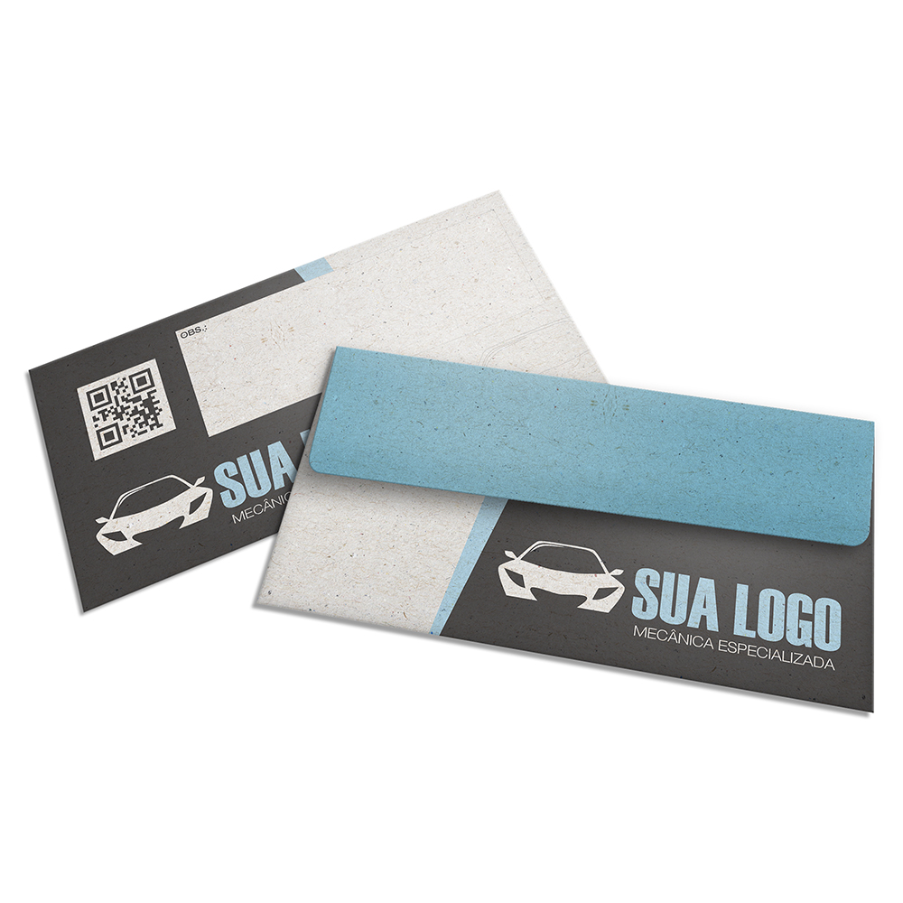 ENVELOPES ENVELOPES PERSONALIZADOS RECICLATO 90G CARTA 230X115MM - 4X0 - 1000unid - 10422