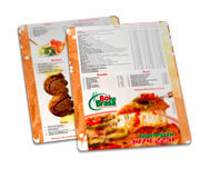CARDÁPIOS CARDÁPIOS PERSONALIZADOS PLASTIFICADOS PLÁSTICO COMPACTO 0,05MM 210X300MM