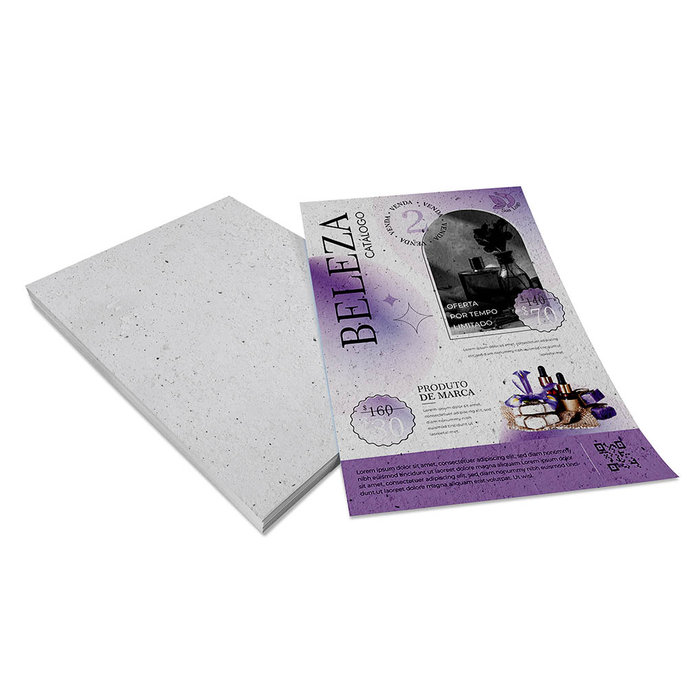 PANFLETOS, FLYERS E FOLHETOS RECICLATO 90G SEM VERNIZ 300X420MM