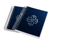 AGENDAS, CADERNOS E APOSTILAS CADERNETA CAPA MALEÁVEL WIRE O MIOLO PERSONALIZADO ABERTURA HORIZONTAL CAPA COUCHÊ 300G E MIOLO AP 75G LAM FOSCA FR E HOTSTAMPING FR 48 FOLHAS 105X150MM - 4X0 - 4unid - CW3HS4C