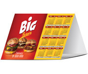 CALENDÁRIOS E FOLHINHAS 2025 CALENDÁRIO DE MESA BÁSICO COUCHÊ 300G VERNIZ UV TOTAL FRENTE - 4X0 - 500unid - 11018