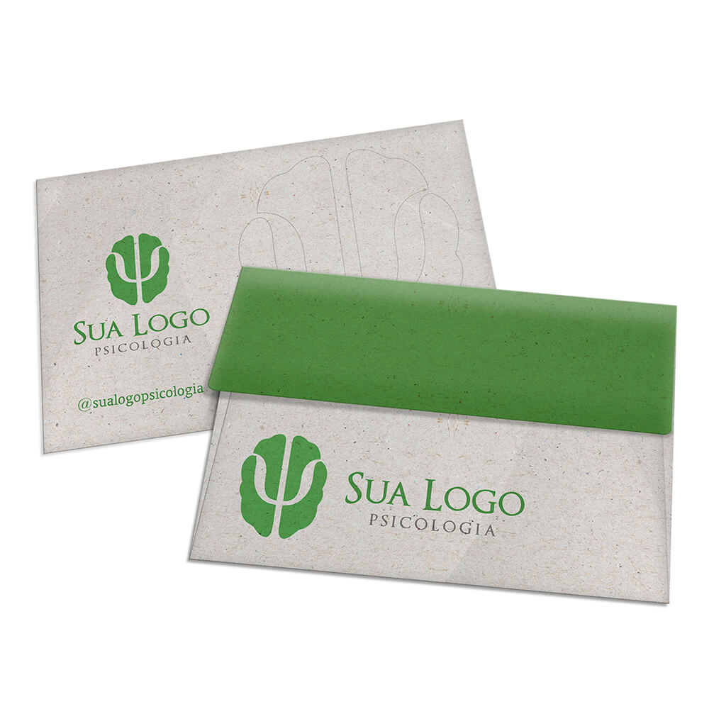ENVELOPES ENVELOPES PERSONALIZADOS RECICLATO 90G COMERCIAL 167X105MM