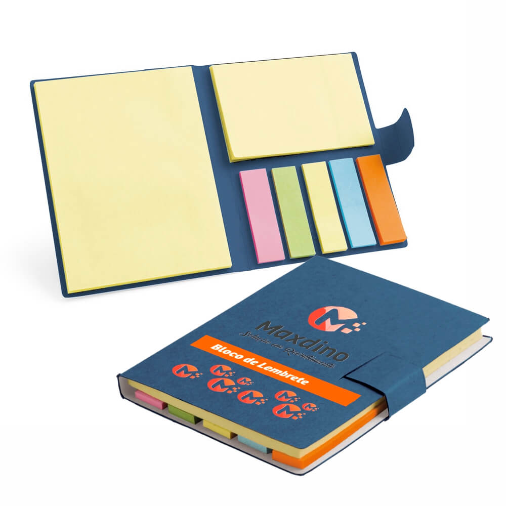 BLOCO DE POST IT AZUL 105X80MM
