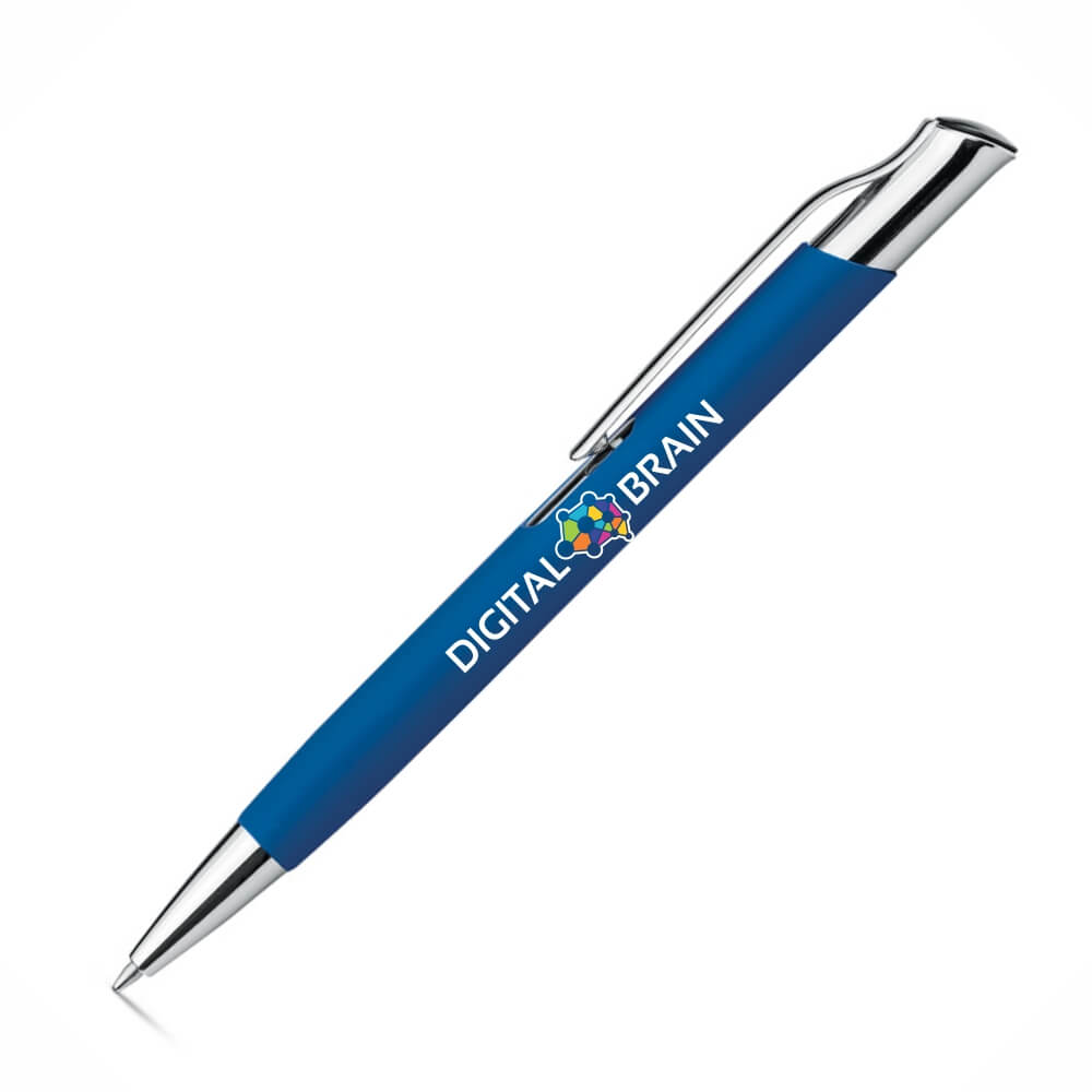 CANETAS IMPRESSÃO COLORIDA LINHA PREMIUM OLAF SOFT AZUL ESCURA