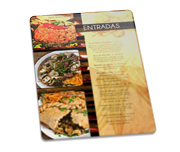 CARDÁPIOS CARDÁPIOS PERSONALIZADOS PLASTIFICADOS PLÁSTICO COMPACTO 0,05MM 300X420MM