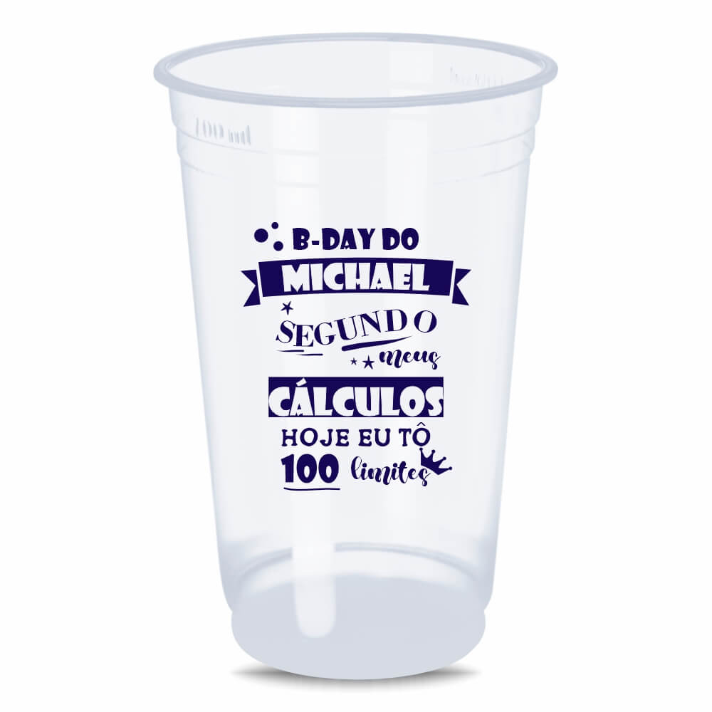 CANECA, COPOS E TAÇAS COPOS COPOS DESCARTÁVEIS 400ML IMPRESSÃO SILK TRANSPARENTE