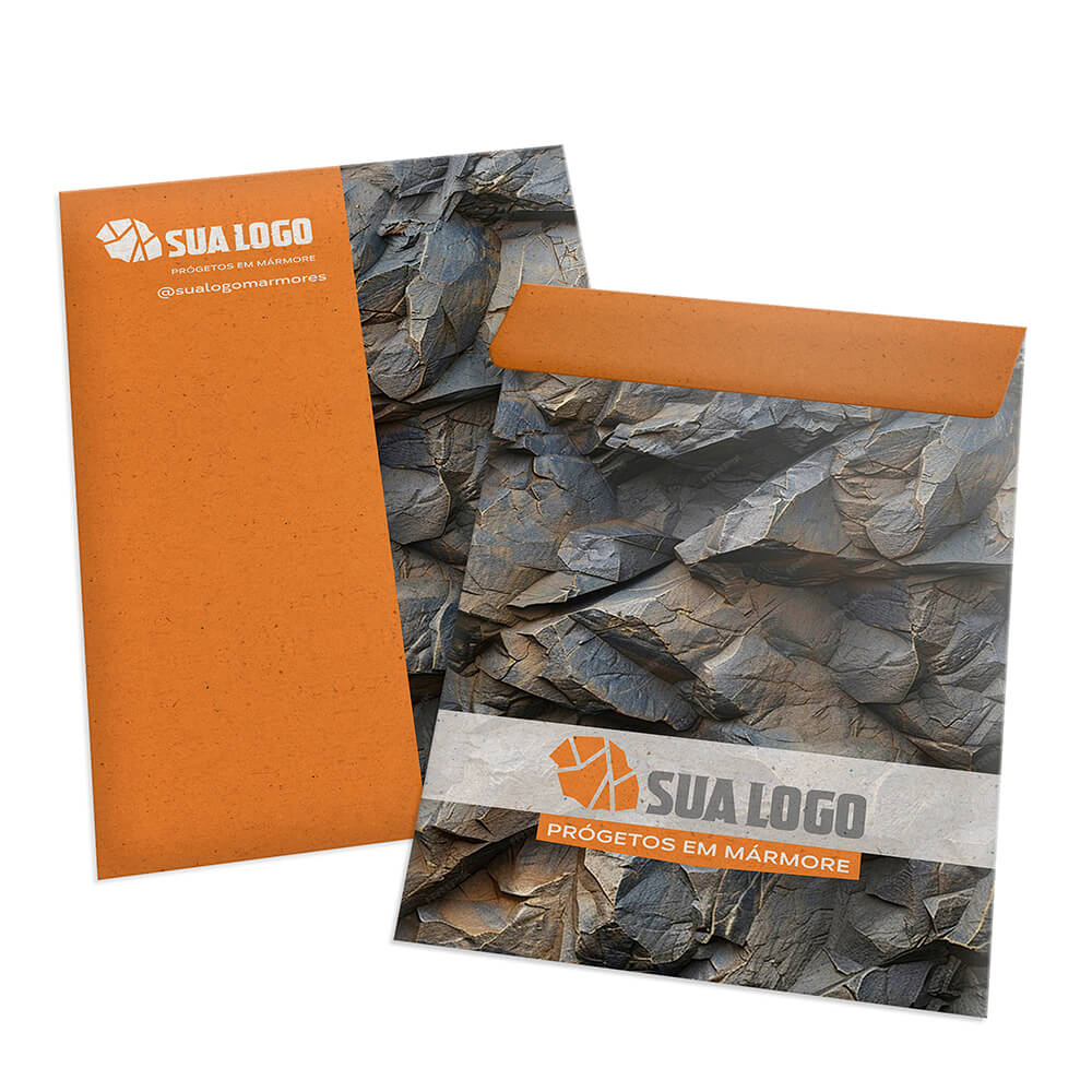 ENVELOPES ENVELOPES PERSONALIZADOS RECICLATO 90G MEIO SACO 166X240MM - 4X0 - 500unid - 13308