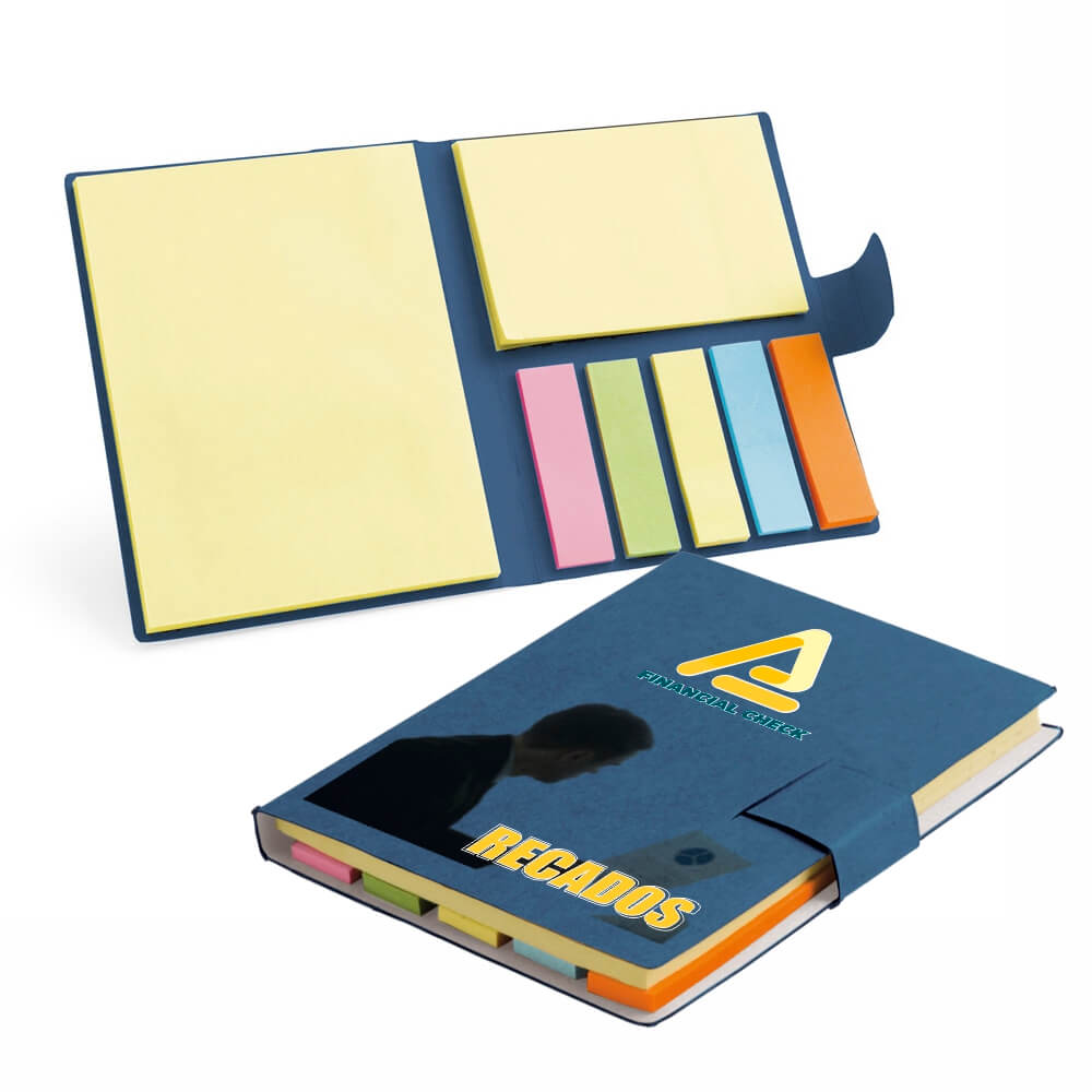 BLOCO DE POST IT AZUL 105X80MM