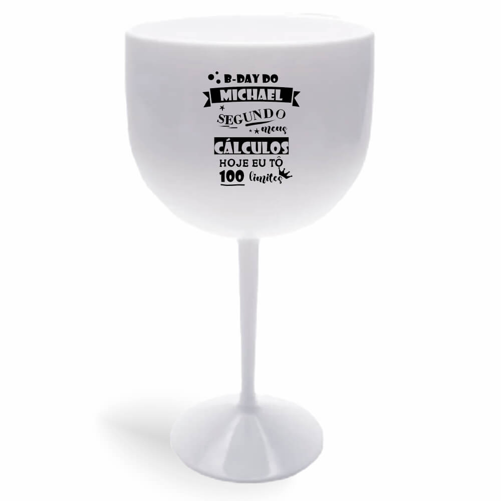 CANECA, COPOS E TAÇAS TAÇAS TAÇAS PLÁSTICAS TAÇA DE GIN 580ML IMPRESSÃO 1 COR LEITOSA BRANCA