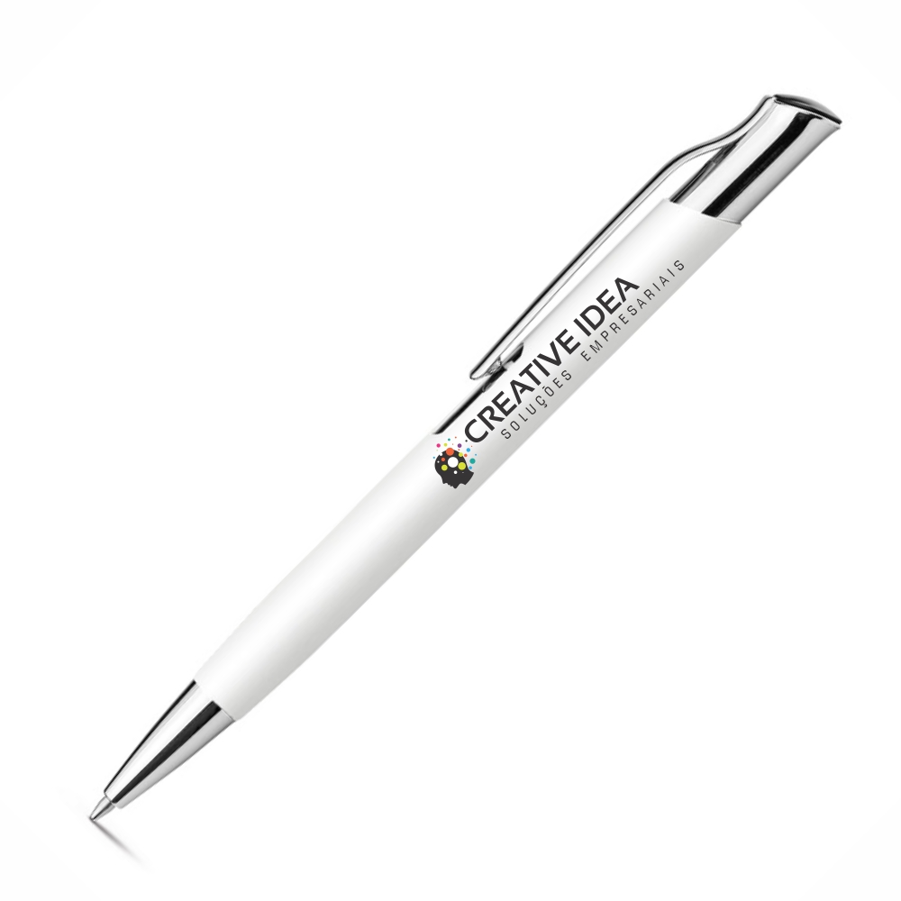 CANETAS IMPRESSÃO COLORIDA LINHA PREMIUM OLAF SOFT BRANCA