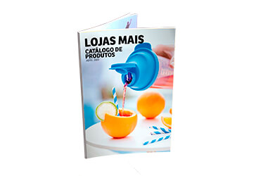 CATÁLOGO CAPA COUCHÊ 250G E MIOLO COUCHÊ 150G 24 PÁGINAS 20X25 CM