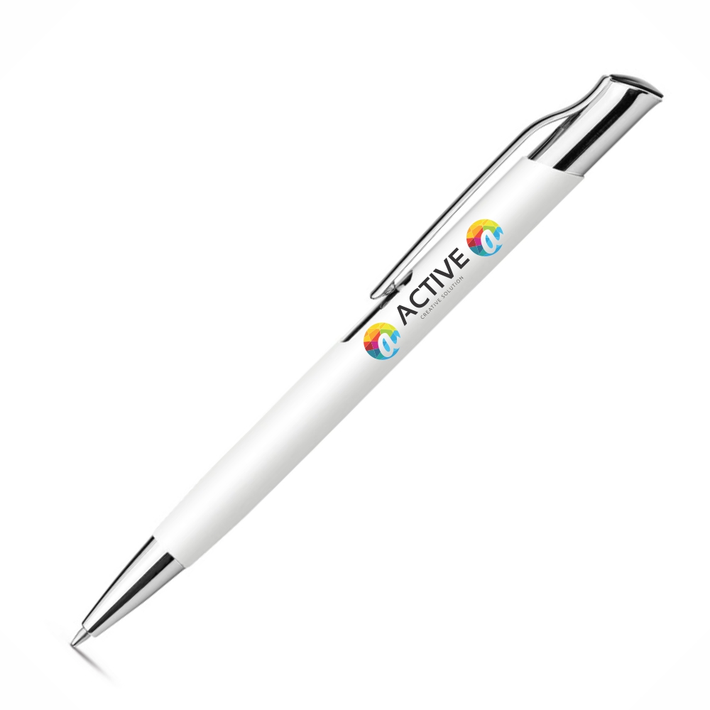 CANETAS IMPRESSÃO COLORIDA LINHA PREMIUM OLAF SOFT BRANCA