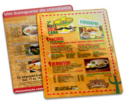 CARDÁPIOS CARDÁPIOS PERSONALIZADOS PLASTIFICADOS PLÁSTICO COMPACTO 0,05MM 300X420MM