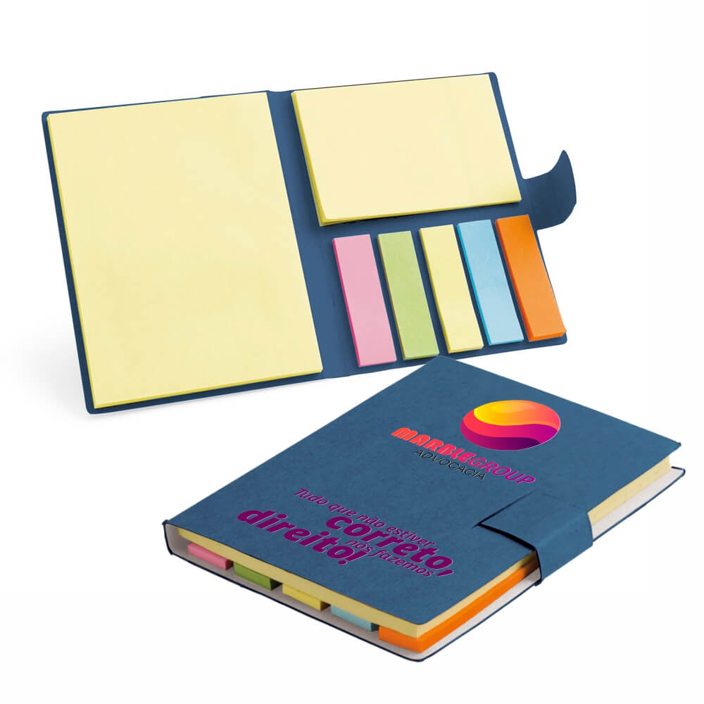 BLOCO DE POST IT AZUL 105X80MM