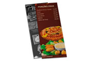 CARDÁPIOS CARDÁPIOS DESCARTÁVEIS RECICLATO 240G 105X300MM