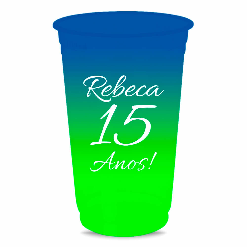 CANECA, COPOS E TAÇAS COPOS COPOS DESCARTÁVEIS 500ML IMPRESSÃO SILK BICOLOR