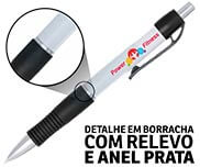 CANETAS IMPRESSÃO COLORIDA PLÁSTICAS STILO PRETA