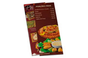 CARDÁPIOS CARDÁPIOS DESCARTÁVEIS RECICLATO 240G 105X300MM