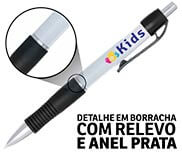 CANETAS IMPRESSÃO COLORIDA PLÁSTICAS STILO PRETA