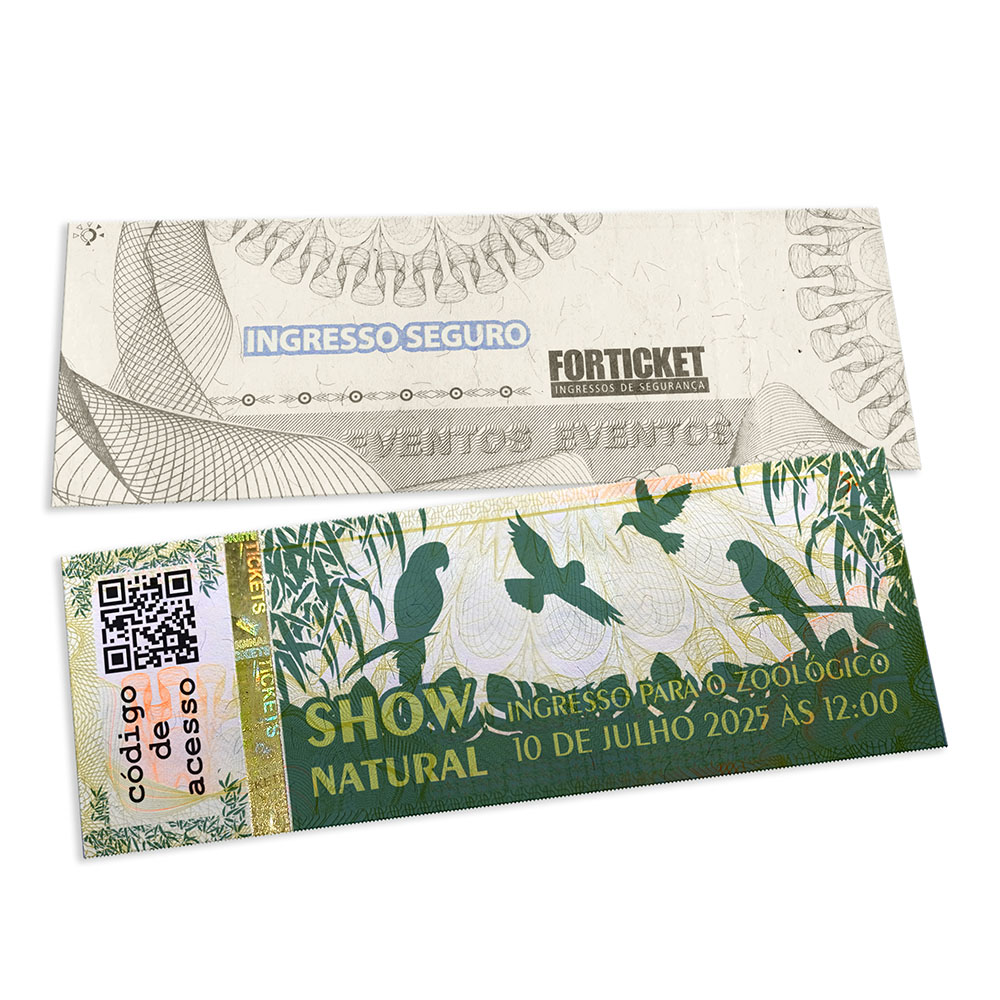 INGRESSOS DE SEGURANÇA 150X55MM AMARELO