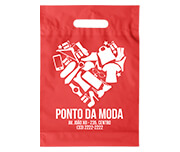 SACOLAS E SACOS SACOLAS PERSONALIZADAS PLÁSTICAS BOCA VAZADA 400X500MM VERMELHA