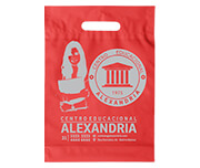 SACOLAS E SACOS SACOLAS PERSONALIZADAS PLÁSTICAS BOCA VAZADA 400X500MM VERMELHA